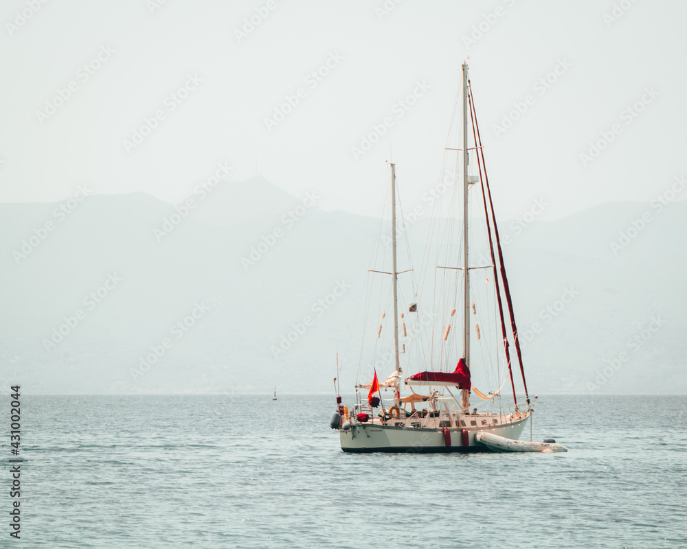 Fototapeta premium sailboat on the sea