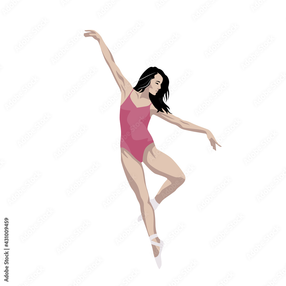 woman dancing ballet