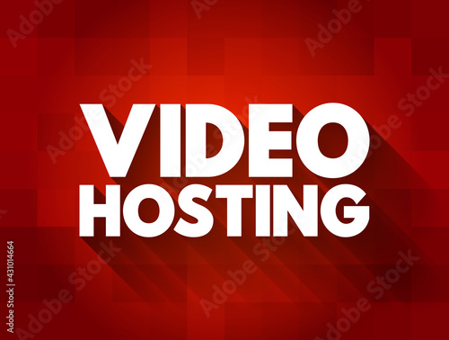 Video Hosting text quote  concept background