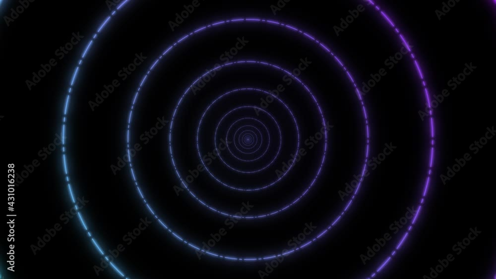 Moving through circles. Abstract colorful background in gradient color. Modern colorful wallpaper. Loop animation. 3d rendering. Moving through circles. Abstract colorful background in gradient color. Modern colorful wallpaper. Loop animation. 3d rendering.