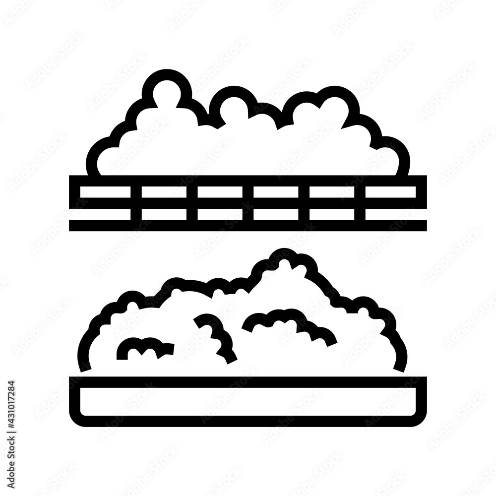 coagulation cheese production line icon vector. coagulation cheese production sign. isolated contour symbol black illustration coagulation cheese production line icon vector. coagulation cheese production sign. isolated contour symbol black illustration