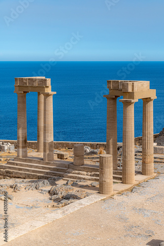 Rhodes Acropolis of Lindos Stoa of Psithyros Ruins