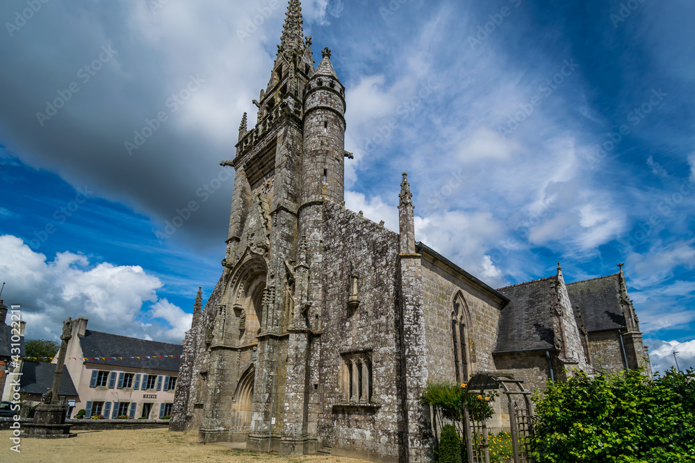 Guerlesquin, cité de caractère dans le Finistère en Bretagne.