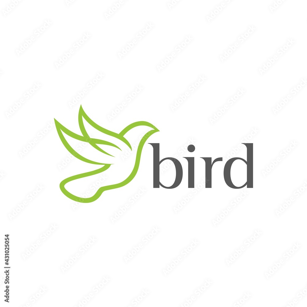 Fototapeta premium illustration vector graphic of bird. perfect of logos for internet logo, business, bird logo, social media etc.
