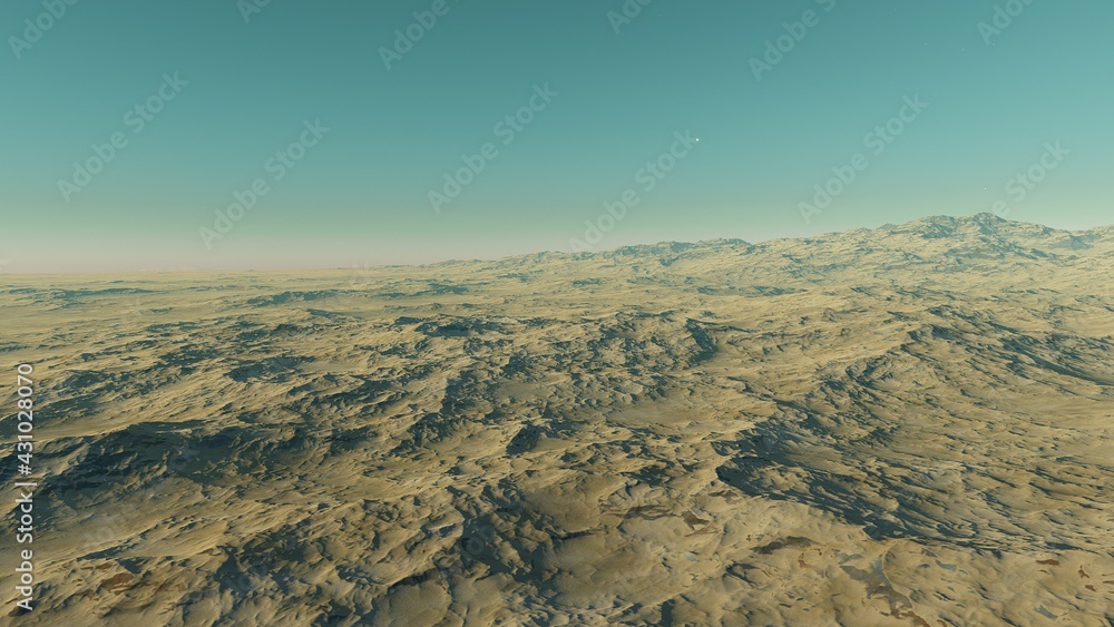 Fototapeta premium a computer-generated surface, a fantasy world