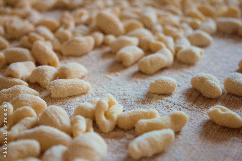 Cavatelli pasta, typical from Southern Italy