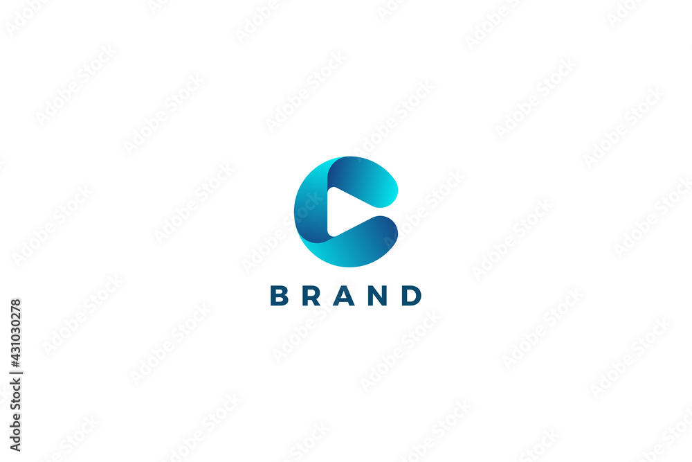Letter c abstract business logo design Letter c abstract business logo design