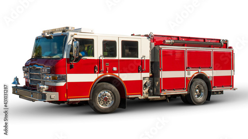 Fotografija Firetruck or Red Fire engine