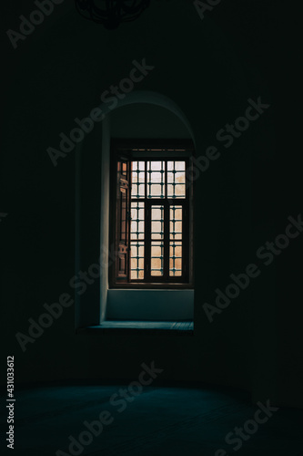 window in the dark