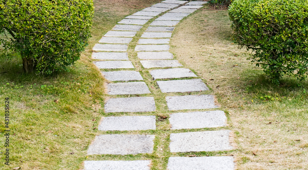 Walkway in a beautiful Park Walkway in a beautiful Park