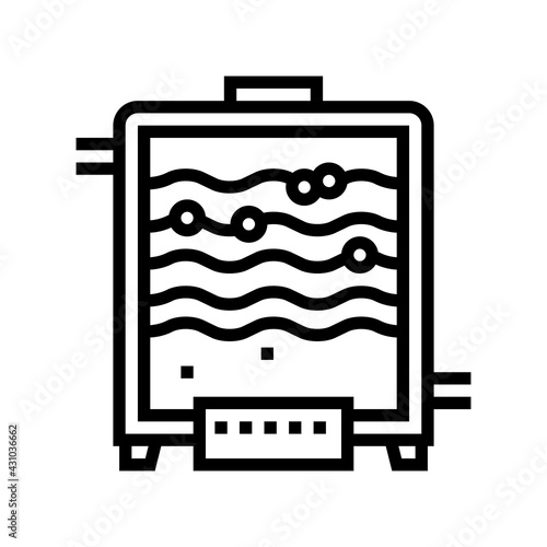 breeding pharmaceutical production line icon vector. breeding pharmaceutical production sign. isolated contour symbol black illustration