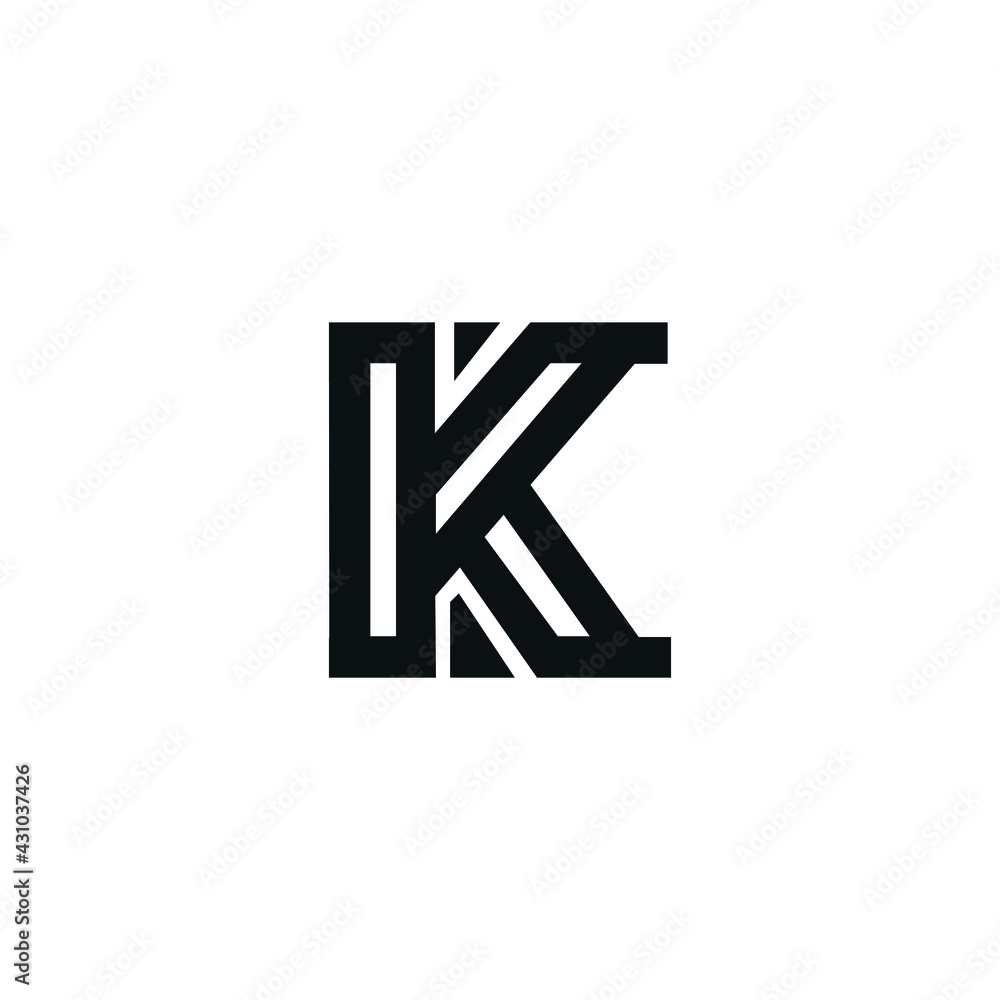 Initial K icon logo design vector modern style Initial K icon logo design vector modern style