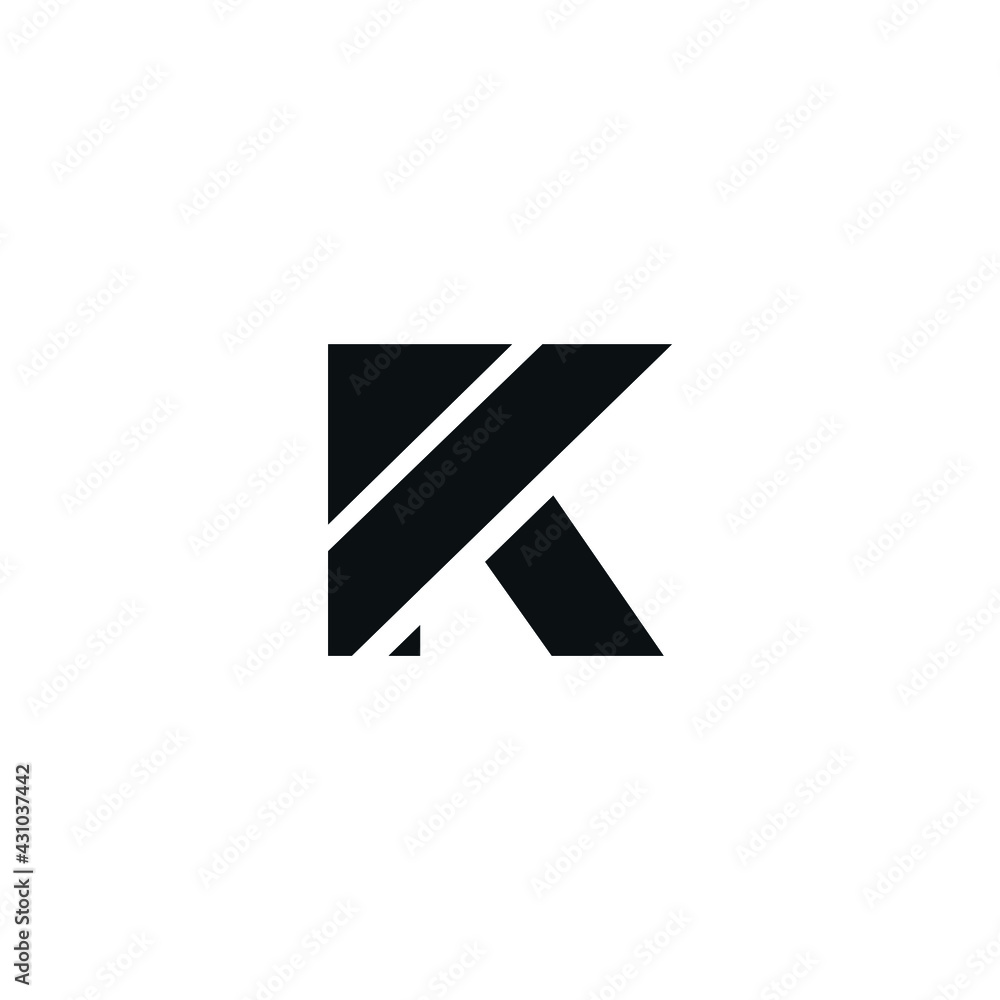 Initial K icon logo design vector modern style Initial K icon logo design vector modern style