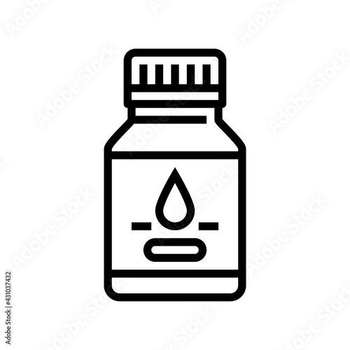 syrup pharmaceutical production line icon vector. syrup pharmaceutical production sign. isolated contour symbol black illustration