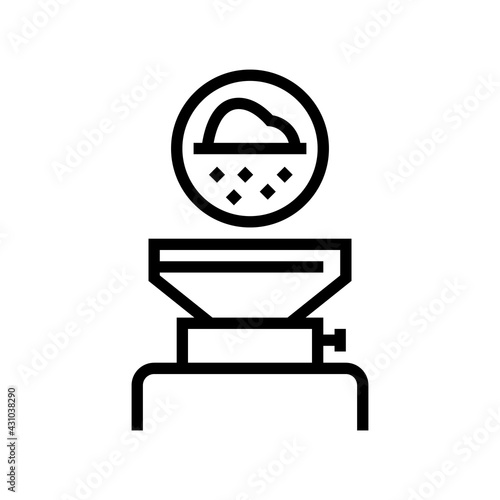 filtration pharmaceutical production line icon vector. filtration pharmaceutical production sign. isolated contour symbol black illustration