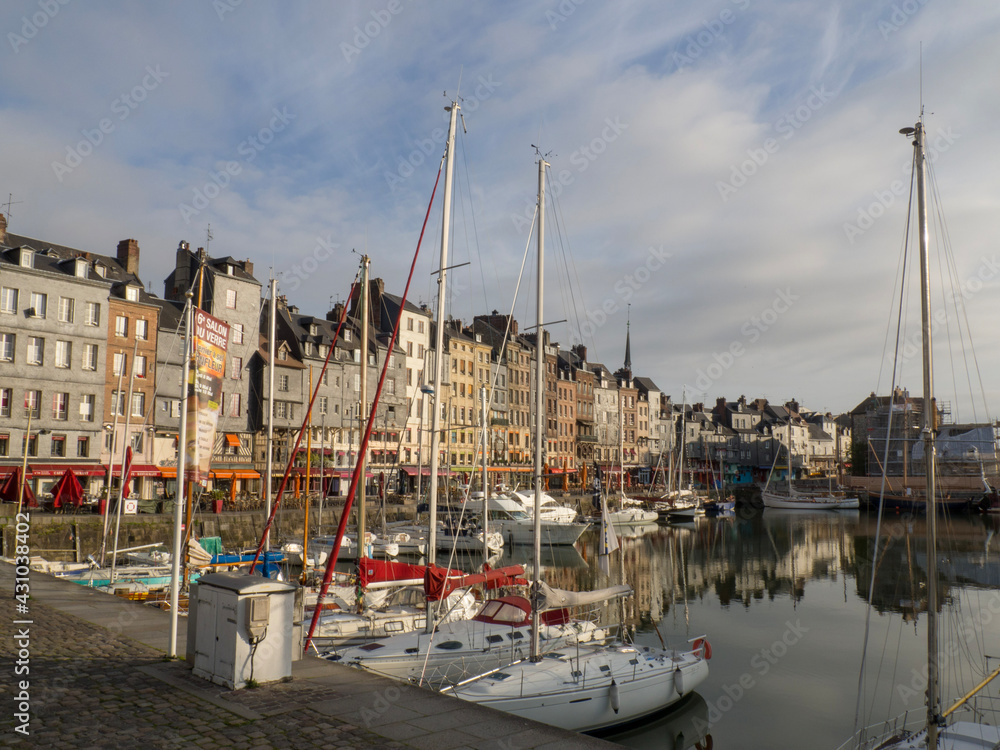 boats in the HONFLEUR harbor
