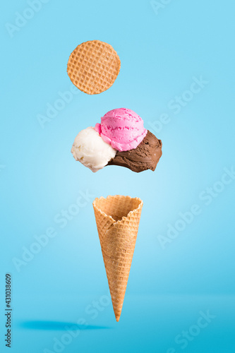 gelato tre gusti - foto mockup