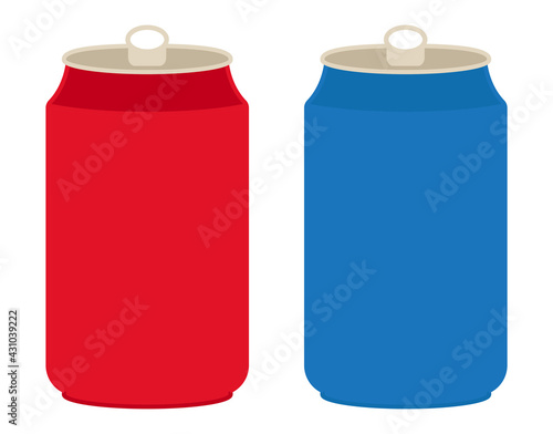 Aluminum cans / soda cans flat color icon for apps and websites