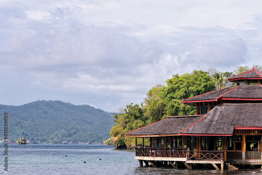 Fototapeta premium A picture of a beautiful resort