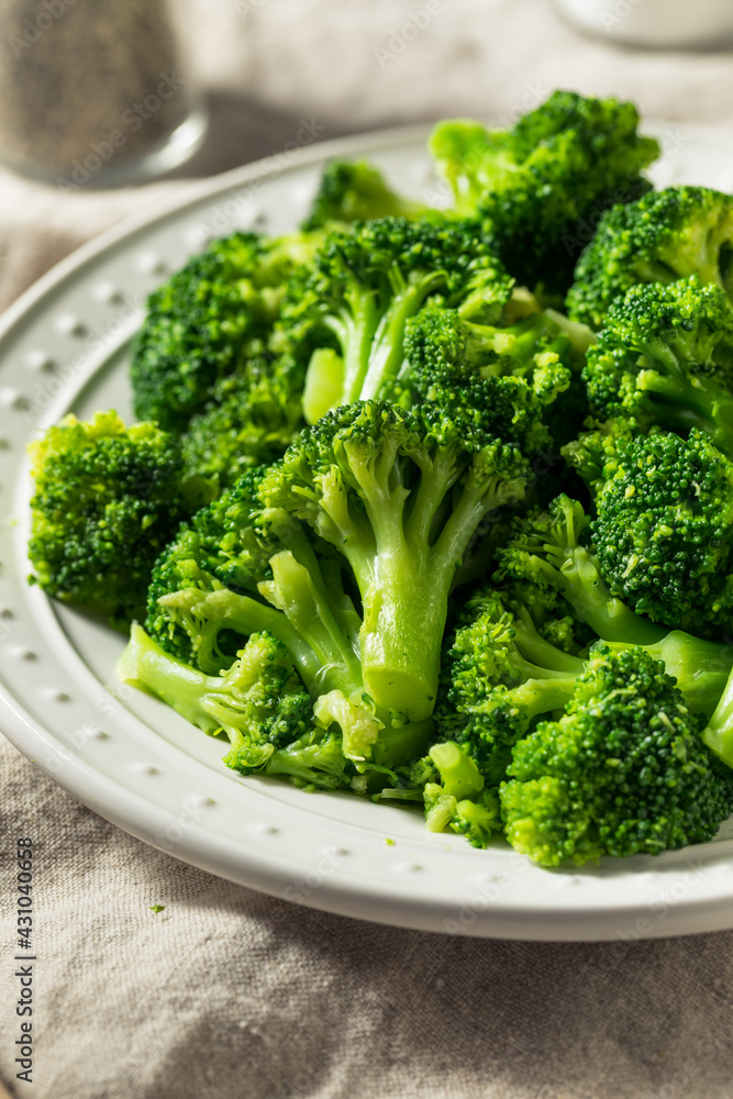 Homemade Warm Steamed Broccoli