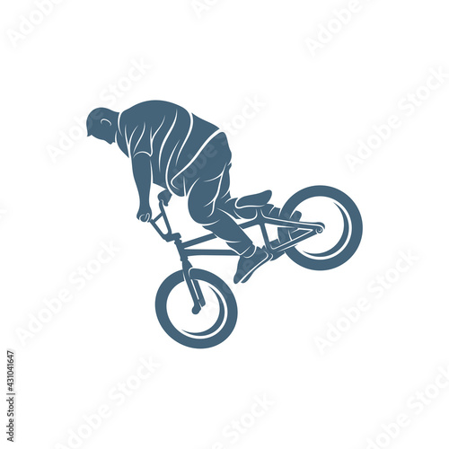 BMX design vector illustration, Creative BMX logo design concept template, symbols icons