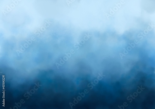 青の水彩画　背景素材