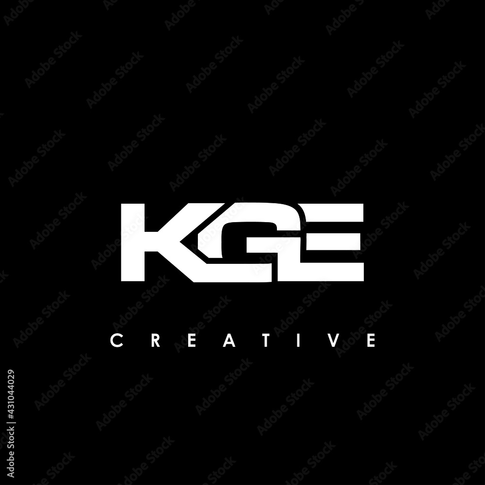 KGE Letter Initial Logo Design Template Vector Illustration KGE Letter Initial Logo Design Template Vector Illustration