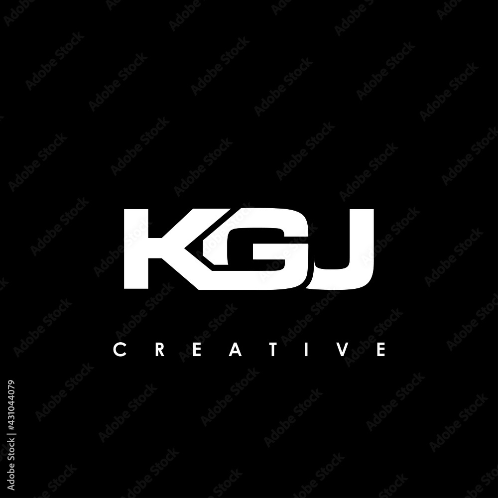 KGJ Letter Initial Logo Design Template Vector Illustration KGJ Letter Initial Logo Design Template Vector Illustration
