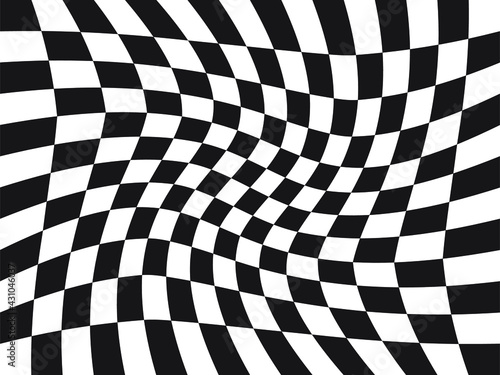 Checker Board Twisted Background Classic