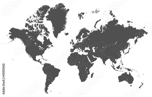 Vector political world map
