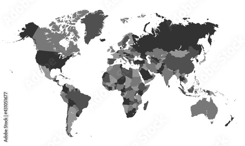Vector political world map