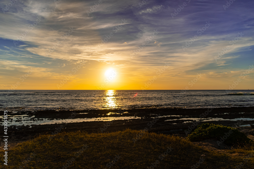 Sunset on the beach XIX