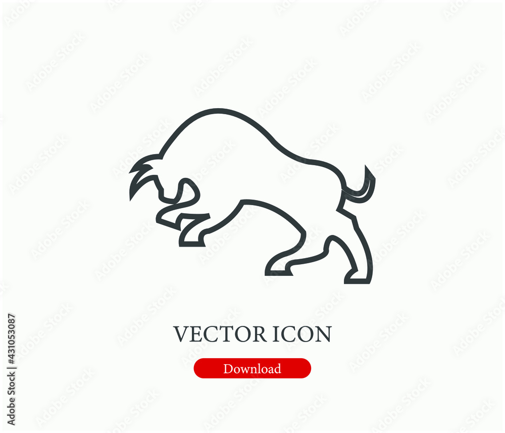 Horse vector icon. Editable stroke. Linear style sign for use on web design and mobile apps, logo. Symbol illustration. Pixel vector graphics - Vector Horse vector icon. Editable stroke. Linear style sign for use on web design and mobile apps, logo. Symbol illustration. Pixel vector graphics - Vector