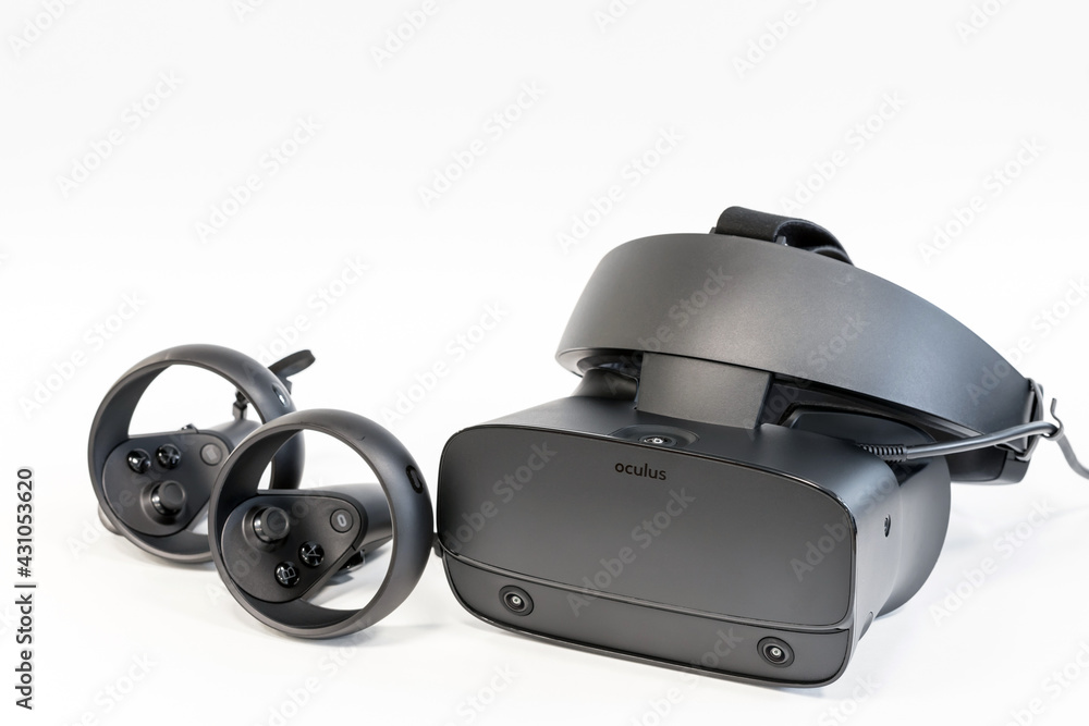 Khabarovsk Russia January 24 2020 Oculus Rift S virtual