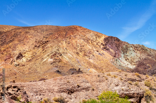 A hill in Odessa Canyon in the Mojave Desert