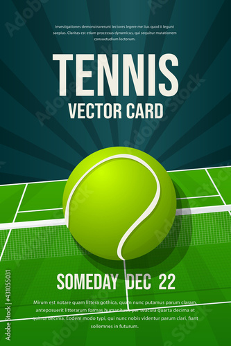 Tennis flyer, poster design
