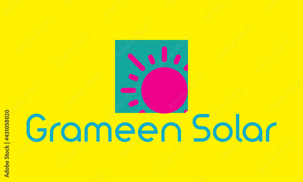 Fototapeta premium Solar logo for corporate company 