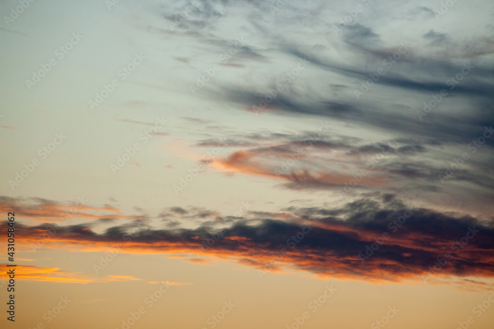 Abstraction of the sky at sunrise