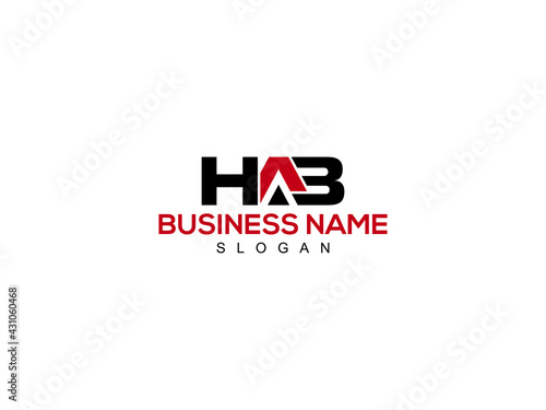 HAB Logo Letter Vector For Brand photo