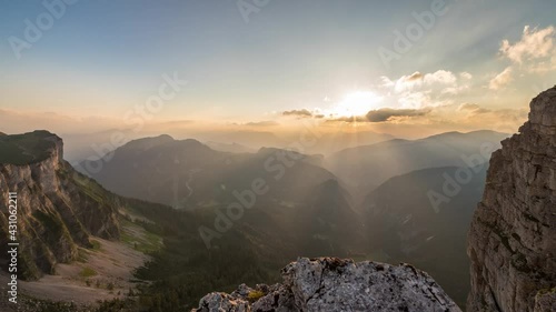 Austria Timelapse Nature Mountain Sunset