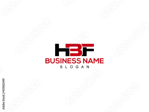 HBF Logo Letter Vector For Brand photo