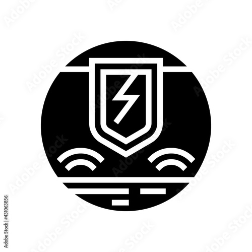 hypersensitivity skin glyph icon vector. hypersensitivity skin sign. isolated contour symbol black illustration