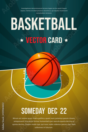 Basketball flyer, poster design