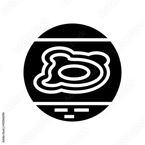 neurodermatitis eczema glyph icon vector. neurodermatitis eczema sign. isolated contour symbol black illustration
