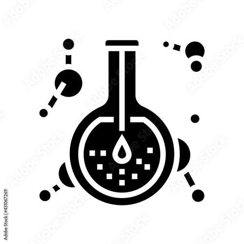 extract pharmaceutical production glyph icon vector. extract pharmaceutical production sign. isolated contour symbol black illustration