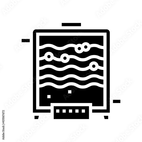 breeding pharmaceutical production glyph icon vector. breeding pharmaceutical production sign. isolated contour symbol black illustration