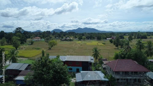 Wallpaper Mural "4 000 îles" près de Don Det au sud du Laos vue du ciel Torontodigital.ca
