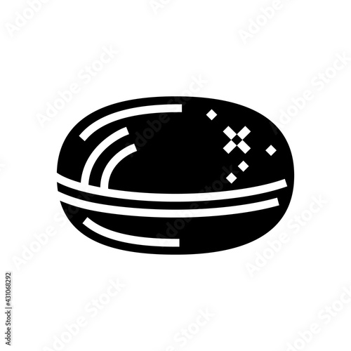 pill pharmaceutical production glyph icon vector. pill pharmaceutical production sign. isolated contour symbol black illustration