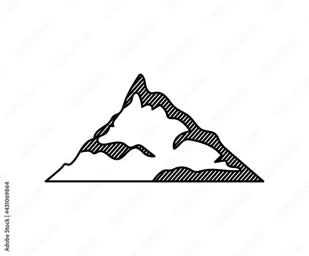 nice mountain icon