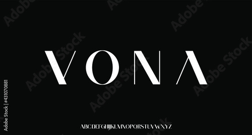 MONA. the luxury and elegant font glamour style	
